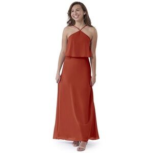 AZAZIE- NWT JBD Junior Bridesmaid Dress In Rust